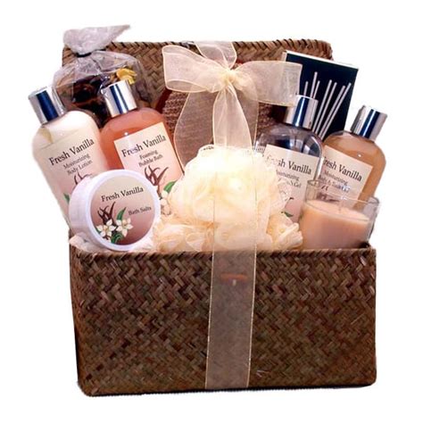 Send a birthday delivery gift directly to their home or office! Happy Birthday Spa Basket for Her by BroadwayBasketeers.com
