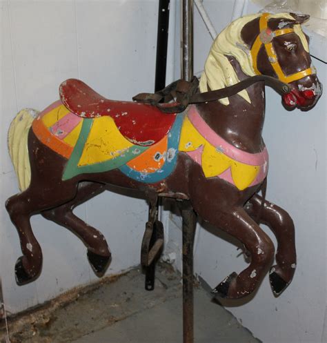 Bargain Johns Antiques Antique Cast Metal Carousel Horse Bargain