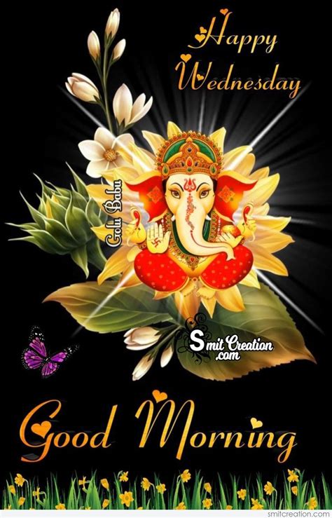 Happy Wednesday Ganesha Photo - SmitCreation.com