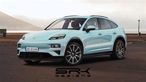 2023 Porsche Macan Ev Drops Thick Camouflage Becomes Digital Taycan