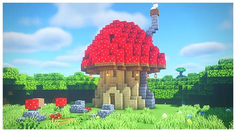 Como Construir Uma Casa Cogumelo No Minecraft Tutorial YouTube