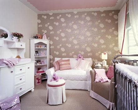 Custom Nursery Art by Kimberly: Nursery Wallpaper Accent Wall
