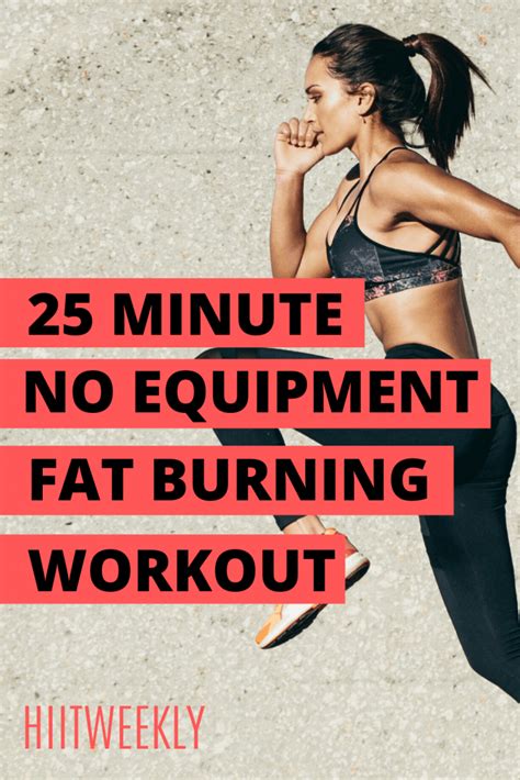 Sweaty Minute No Equipment Hiit Workout For Fat Loss Hiit Weekly