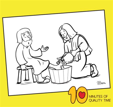 Maybe you would like to learn more about one of these? Jesus Washes the Feet of His Disciples Coloring Page - 10 ...