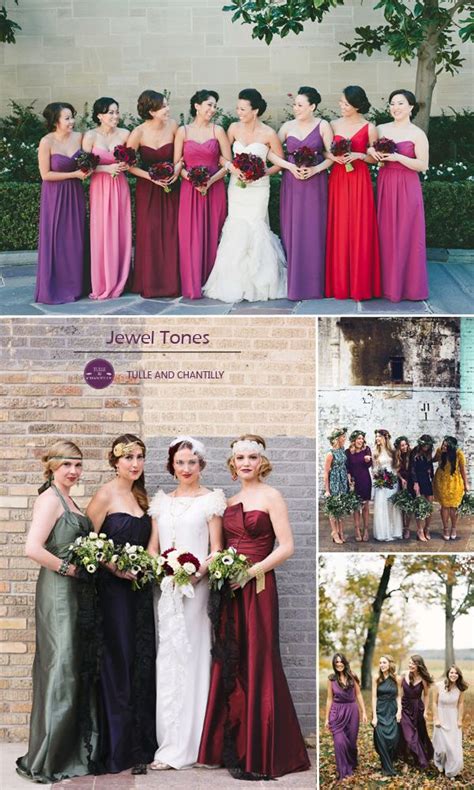 Jewel Toned Bridesmaid Dresses And Fall Wedding Color Ideas 2015 Fall