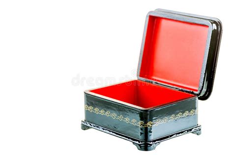 Black Wooden Casket In Retro Style Stock Photo Image Of Decorative