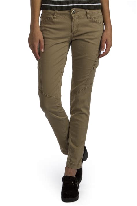 Supplies By Unionbay Womens Skinny Stretch Cargo Pants Khaki 12