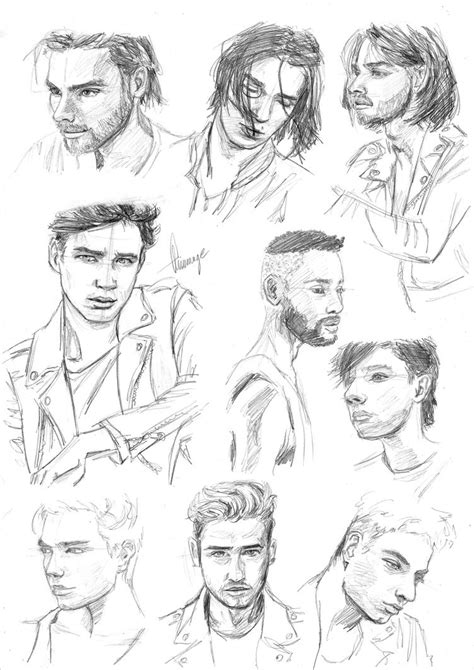 Male Face Study By Arineange On Deviantart