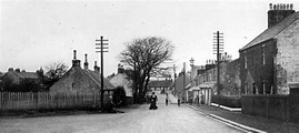 Old photograph of cottages, houses and people on the High Street in ...