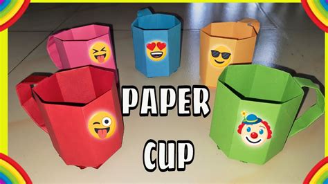 Diy Mini Paper Cup Paper Crafts For School Paper Craft Easy Origami