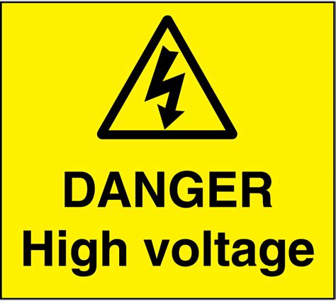 Danger High Voltage Sign Legal Signs Uk