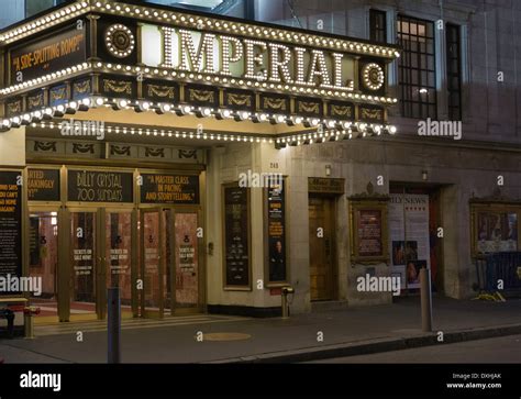 Broadway Imperial Theater Marquee Nyc Stock Photo Alamy