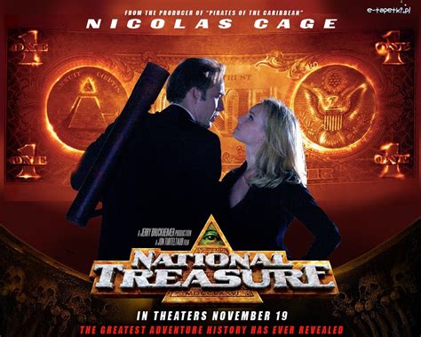 National Treasure Diane Kruger Nicolas Cage banknot złoty