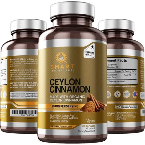 Buy Ceylon 1 Cinnamon Made With Organic Ceylon Cinnamon 1200mg Per