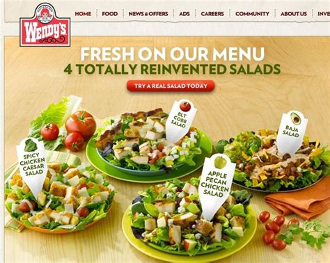 Wendys is an american fast food store with stores in the philippines very similar to mcdonalds or burger king. Wendy's "Reinvents" Salads as Fat-Soaked Calorie Bombs ...