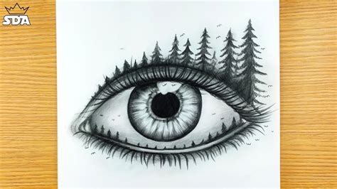 Drawing A Beautiful Creative Eye Pencil Sketch Sudip Drawing