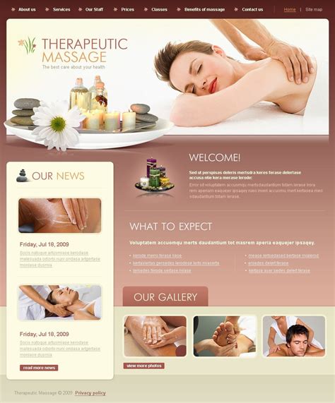 Massage Salon Website Template 22970