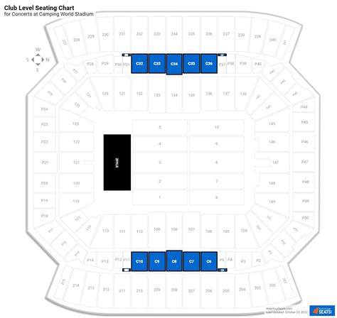 Camping World Stadium Seating Chart With Seat Numbers Two Birds Home