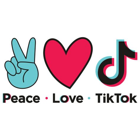 Png Peace Love Tiktok Svg Layered Svg Cut File Creative All Free My