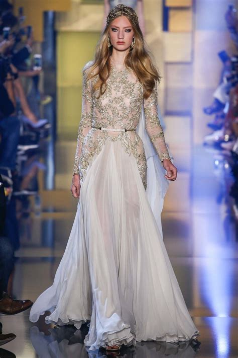 2016 Gold Lace Evening Dresses Sheer Beaded Long Sleeves Sash A Line