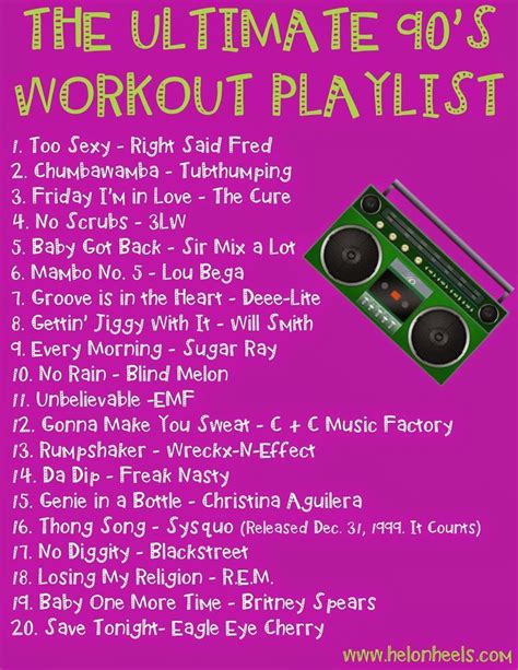 The Ultimate 90s Workout Playlist Workout Playlist Workout Music