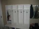 Photos of Entryway Storage Lockers With Bench