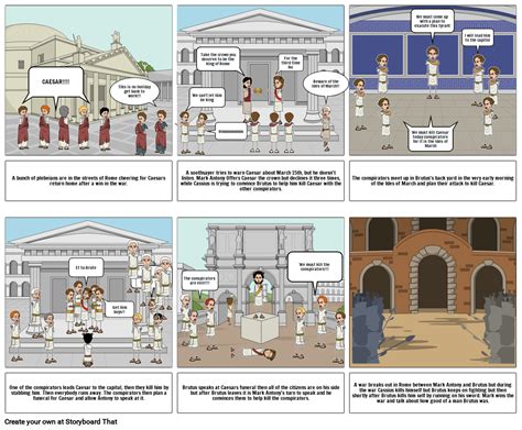 Julius Caesar Storyboard By C7484f07