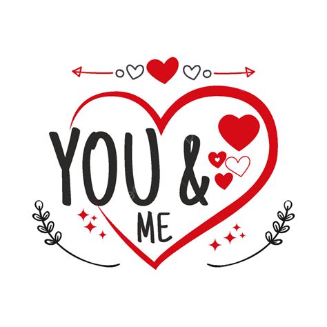 You And Me Vector Hd Images You And Me Love Design Vector Typography