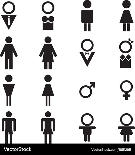 Male And Female Sign Royalty Free Vector Image