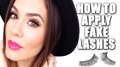 Applying your lashes wrong can mean disaster for your whole look. How to Apply Fake Lashes Tutorial *EASY* - YouTube