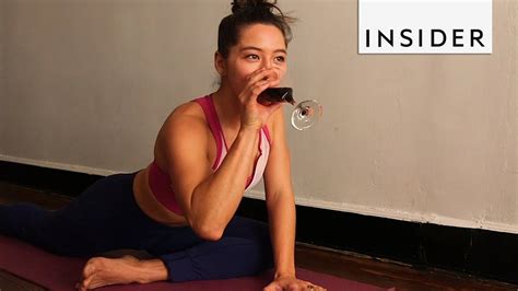 Drink Wine At This Yoga Class Youtube