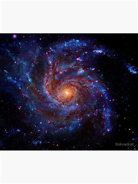 The Pinwheel Galaxy M101 Nasa Hubble Space Telescope Image Enhanced