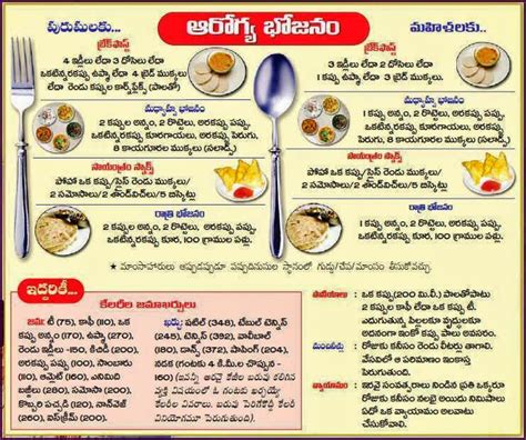 Telugu Web World Chart Showing Healthy Food Ideas For All Ages Of