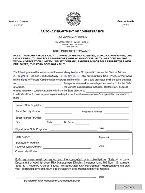 Workers Comp Waiver Form Pdf Fill Out And Sign Online Dochub