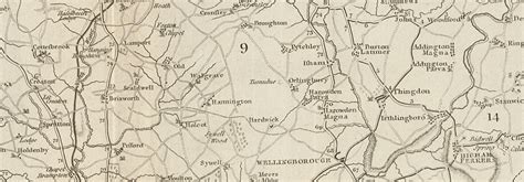 A Map Of Northamptonshire From The Best Authorities County Map Cary