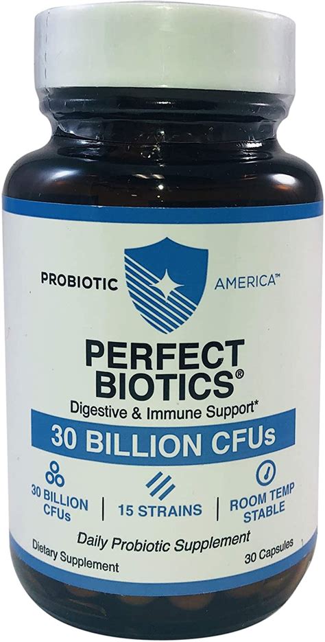 probiotic america perfect biotics digestive and immune support 30 billion cfus 15