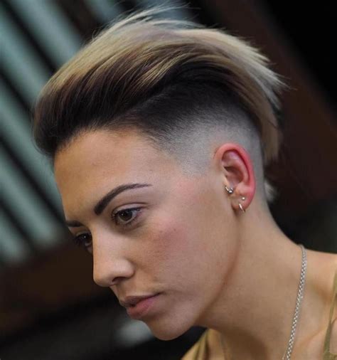 Half Shaved Short Hairstyle For Women Shaved Hair Designs Half Shaved Hair Womens Hairstyles