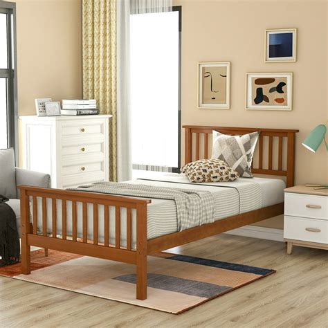 Twin Platform Bed Frame Uhomepro Wooden Twin Bed Frame With Headboard