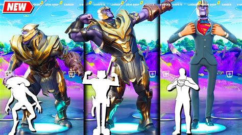Thanos Coming Back In Fortnite And Doing All Built In Emotes Youtube