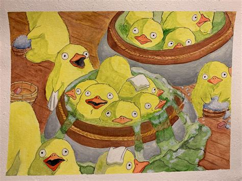 I Painted The Ducks From Spirited Away Rghibli