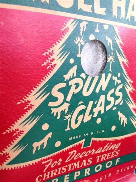 Christmas Tree Angel Hair Spun Glass Tinsel Box Vintage Etsy