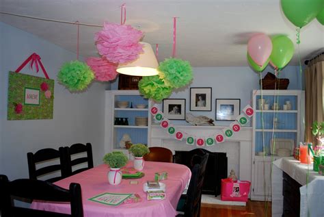 Pumpkin Petunia Lilly Pulitzer Inspired Pink And Green Party