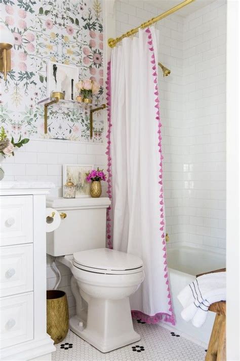 Bathroom Reveal Check Out This Beautiful Diy Bathroom With Pink Floral