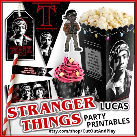 Stranger Things Party Printables Dustin Movie Themed Birthday Decorations And Printable Party