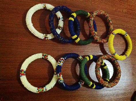 Get All These 9 African Bead Bracelet Beaded Bangles Masai Beaded Bangles Zulu Beaded Bangles