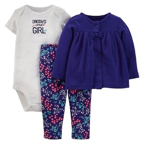 Just One You Made By Carters Baby Girls Infant 3 Piece Set Daddys