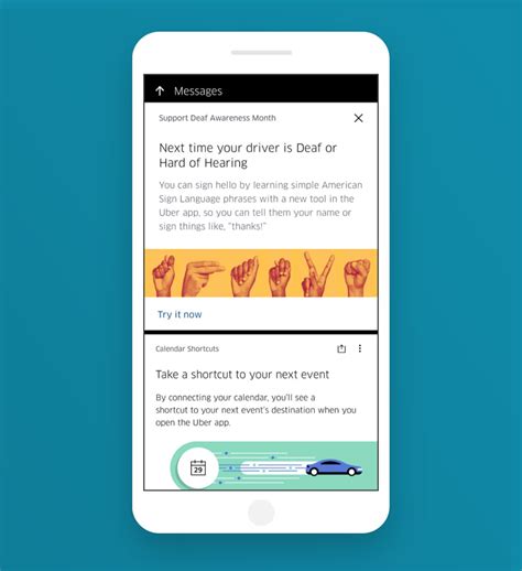 Just open the app and enter where you want to go, and a nearby driver will help you get there reliably. Uber Riders can now get lesson on basic Sign Language via ...