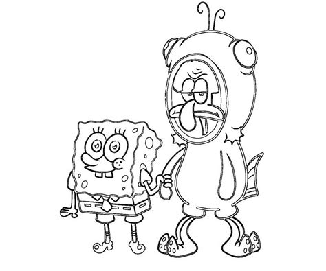 Funny Squidward Coloring Pages - Free Printable Coloring Pages