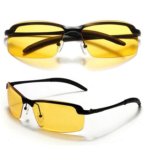 Yellow Lens Polarized Night Vision Glasses Outdoor Driving Sunglasses