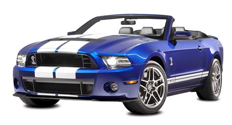 Ford Mustang Convertible Car Blue Sports Transparent Png Png Mart